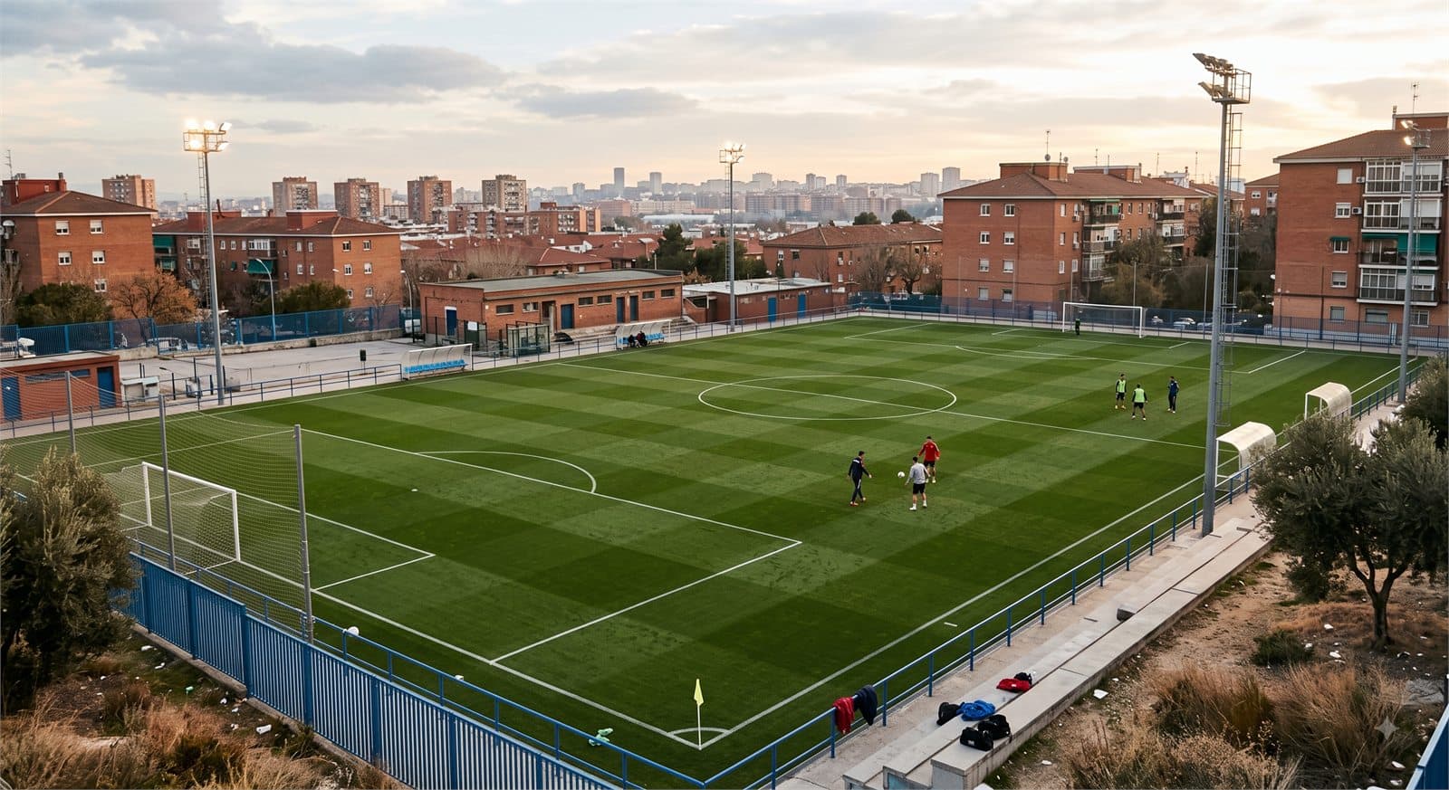 Campo de fútbol municipal en Madrid