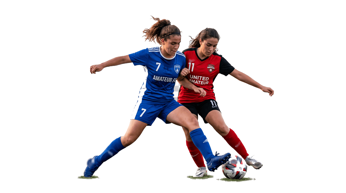 Dos jugadoras disputando el balón